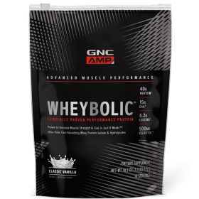 GNC AMP Wheybolic‚Ñ¢ Protein Powder, Classic Vanilla, 1.1 lbs, 40g Whey Protein