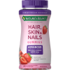 Nature's Bounty Advanced Hair;  Skin and Nails Strawberry Gummies;  6000 mcg Biotin;  90 Count