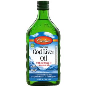 Carlson Labs - Norwegian Cod Liver Oil Regular Flavor - 16.9 fl. oz.