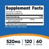 Nutricost Activated Charcoal 520mg, 120 Capsules - Non-GMO & Gluten Free Supplement